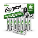Energizer AA oplaadbare batterijen, Power Plus opladen, 8 stuks