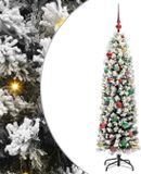 vidaXL Kunstkerstboom Groen 150 cm PVC en Staal en Kunststof