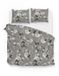 Zohome Ella Dekbedovertrek - Tweepersoons - Flanel - 200x200-220cm - Grijs