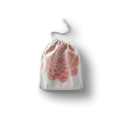 Bonamaison Bedrukte katoenen tas met trekkoord - 20 x 30 cm
