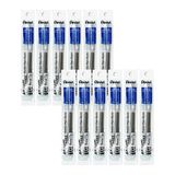 Pentel LR10-C Navulling voor EnerGel pennen, 12 stuks, blauw, 0,5 mm lijndikte, 1,0 mm kogeldiameter