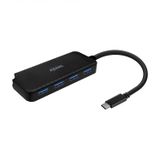 AISENS A109-0715 USB 3.2 Gen 1 (3.1 Gen 1) Type-C Hub - 4x USB 3.2 Gen 1 (3.1 Gen 1) Type-A Ports - 5000 Mbit/s - Black