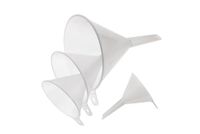 NeoLab 2-1568 Polypropylene Funnel Set, 75, 100, 120, and 150 mm Diameter, Pack of 4
