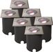 HOFTRONIC SMART HOFTRONIC Set van 6 Cody Smart Grondspots XL RVS - Vierkant - Kantelbaar - RGB + WW - GU10 5,5W 345 Lumen - IP67 Waterdicht - WiFi + Bluetooth