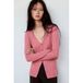 Mango gebreide vest - roze