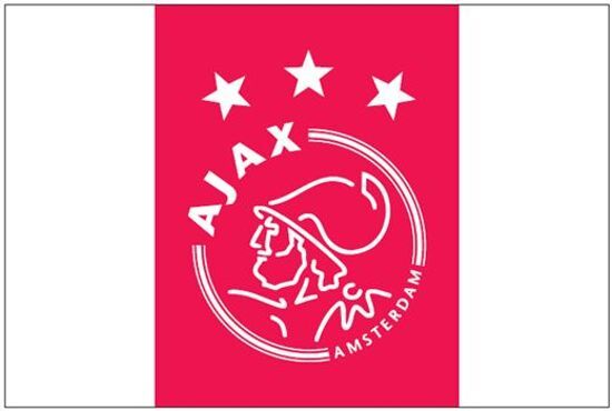 Ajax Vlag reus 150x225 cm rood/wit logo