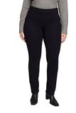 Ulla Popken Dames Bodyforming Broek Rechte Pijp Zwart Maat 44