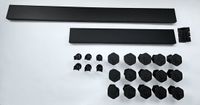Wiesbaden Stonea Voorzetpaneel Inkortbaar 90-80 x 140-110 cm - Mat Zwart