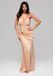 Ombre LARICA Jurk - Rits - Jurk Beige M