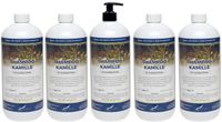Claudius Cosmetics B.V. Kamille Shampoo - 1 liter - 5 Stuks - met pomp - Voordeelverpakking - Haarverzorging