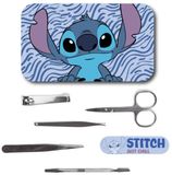 Stitch Disney Stitch Manicure Set Meisjes – Nagelset Kinderen met Schaartje, Knipper en Vijl – Compact Reisset
