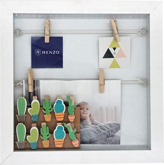 Henzo Diorama Fotolijst - 15x10 cm - Wit - Diepe lijst