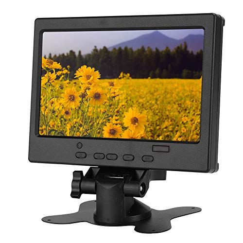 cigemay Schermmonitor - 7 inch - HD 1080P - Draagbaar - HDMI/VGA/AV - EU-stekker