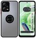 Tumundosmartphone Matte beschermhoes met zwarte rand en 360 draaibare ring voor Xiaomi Redmi Note 12 5G