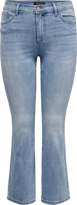 ONLY CARMAKOMA CARSALLY HW SK FLARED DNM BJ759 Women's Jeans - Size 52/32 - Light Medium Blue Denim