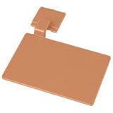 Maya Professional Tools 80002-12 bord voor wandrails, FBK/levensmiddelhygiëne, 110 mm x 75 mm, bruin