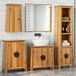 Maison Exclusive - Ensemble de salle de bain composé de 4 pièces, en pin massif