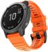 By Qubix Qubix - Siliconen bandje - Oranje - 26mm Quickfit - Geschikt voor Garmin Fenix 8 / 8 Pro - 51mm