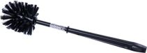 Sans marque 25 pièces brosses de toilette en plastique noir - 36,5 cm