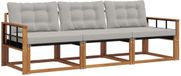 vidaXL Acacia Hout Loungeset 3-delig Naturel et Gris Clair