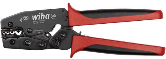 Wiha 45959 Krimptang Ongeïsoleerde kabelschoenen 0.1 tot 16 mm²