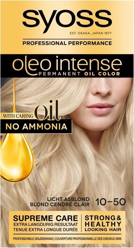 SYOSS Oleo Intense 10-50 Licht Asblond Haarverf - 1 stuk