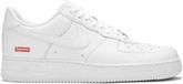 Nike x Supreme - Air Force 1 Low SP - Sneakers Chaussures Hommes Blanc CU9225-100