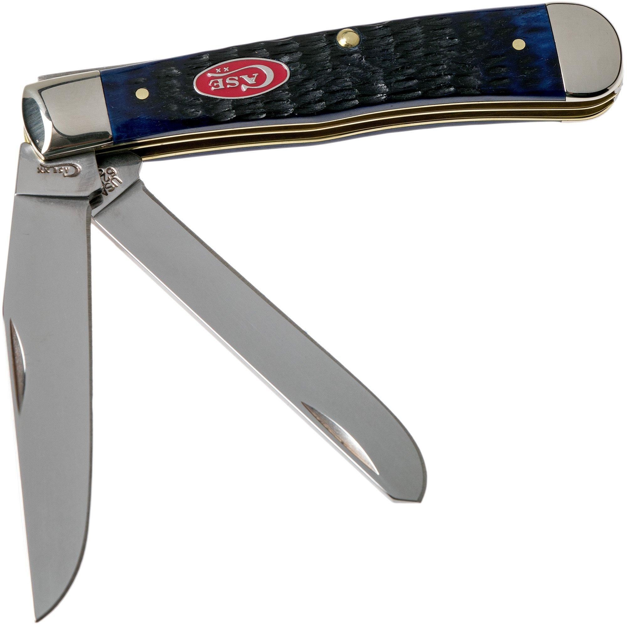 Case Knives Case Trapper Navy Blue Bone 07051 Zakmes