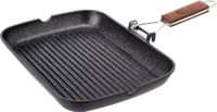 WECOOK! Ecochef Titanium Stripe inductiegrillpan, 34 x 24 cm