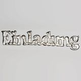 SekleBo zilver glanzend zelfklevende rand uitnodiging - 97223 010-R 20