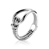 Zinzi Mart Visser by ZINZI zilveren ring bewerkt MVR9