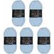 Wollbiene Softy Chenillewol om te haken, breiwol, 500 gram chenillewol, super volumineus grof gehaakt garen (lichtblauw 31)