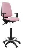 Tabouret de bureau, multicolore, avec revêtement en tissu, en forme de L, avec accoudoirs