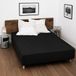 Home Linge Passion Hoeslaken, 160 x 200 + 35 cm, 100% katoen, 57 draden/cm², zwart
