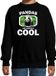 Bellatio Decorations Panda Dieren pandaberen sweater zwart kinderen - pandas are serious cool trui jongens/ meisjes - cadeau grote panda/ pandaberen liefhebber - kinderkleding / kleding 122/128