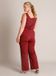 YEST CURVE Albaya Essential Tops - Wine Red - maat 2(50)