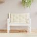 vidaXL Coussin de banc de jardin 2 pièces 100x50x7 cm tissu oxford crème