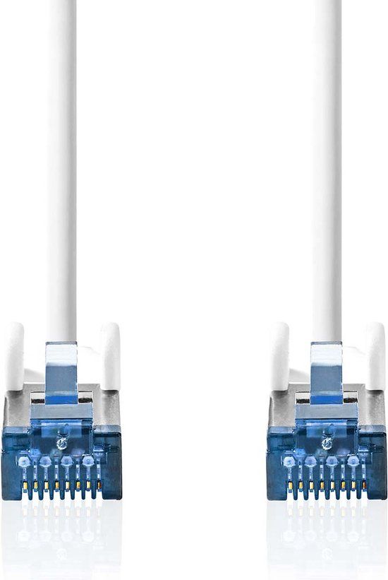 Nedis CCGB85330WT025 netwerkkabel Wit 0,25 m Cat6a S/FTP