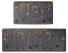 Set de tapis de cuisine - Tapis de cuisine - 2 pièces - 120 x 44 cm et 75 x 44 cm - Antidérapant - Gris