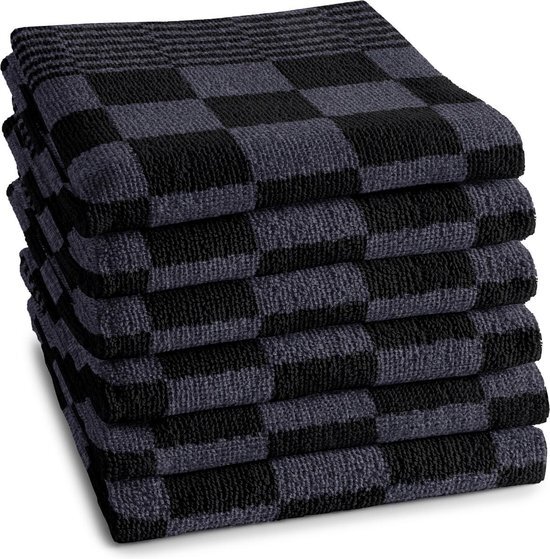 DDDDD Barbeque - Keukendoek - Anthracite - 6 stuks