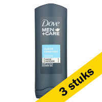 Dove Aanbieding: 3x Dove douchegel Care Clean Comfort for Men (250 ml)