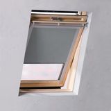 Timlux Standaard Verduisterend Rolgordijn voor VELUX Dakramen M04, 304, 1 Grijs