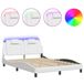 VidaXL Bedframe "Viana" met LED zonder matras Wit 120x200 cm