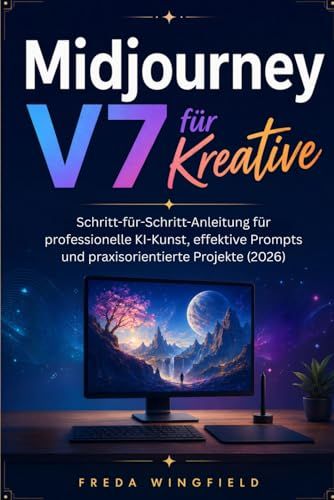 Midjourney V7 für Kreative: Schritt-für-Schritt-Anleitung für professionelle KI-Kunst, effektive Prompts und praxisorientierte Projekte (2026)