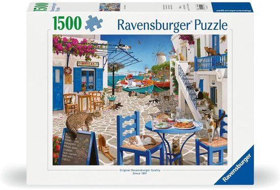 Ravensburger Katten Mykonos 1500 stukjes legpuzzel