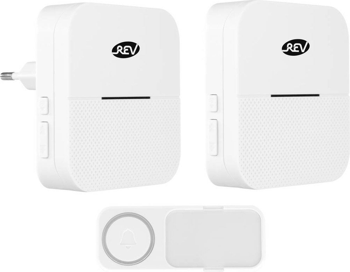 REV 0082650103 Complete set voor Draadloze deurbel - Wit
