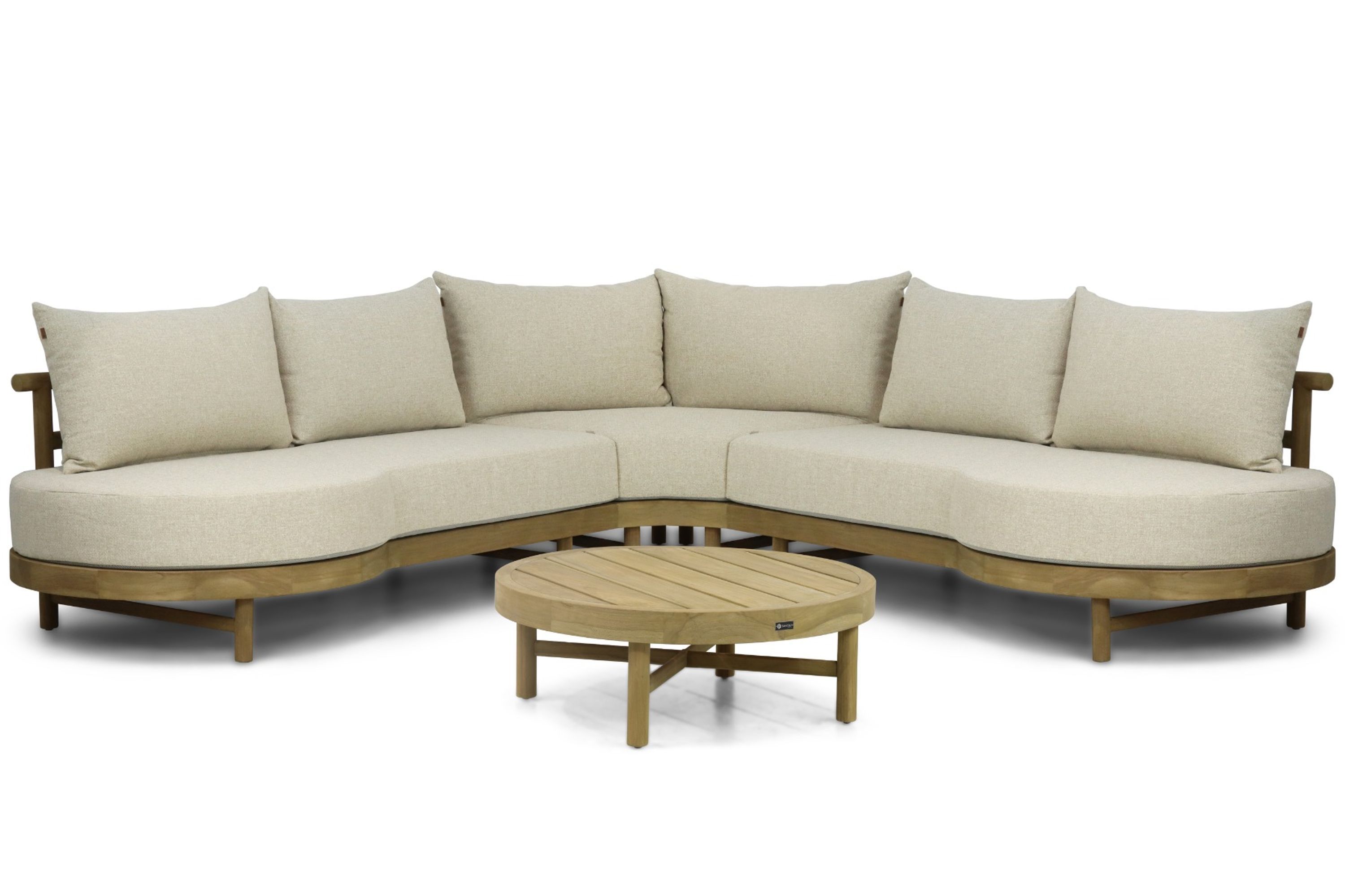 Santika Furniture Santika Kayu hoek loungeset 4-delig