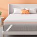 Surmatelas 180x200 cm, 10 cm d'épaisseur, fermeté H3/H4, mousse à ions de cuivre, housse amovible et lavable