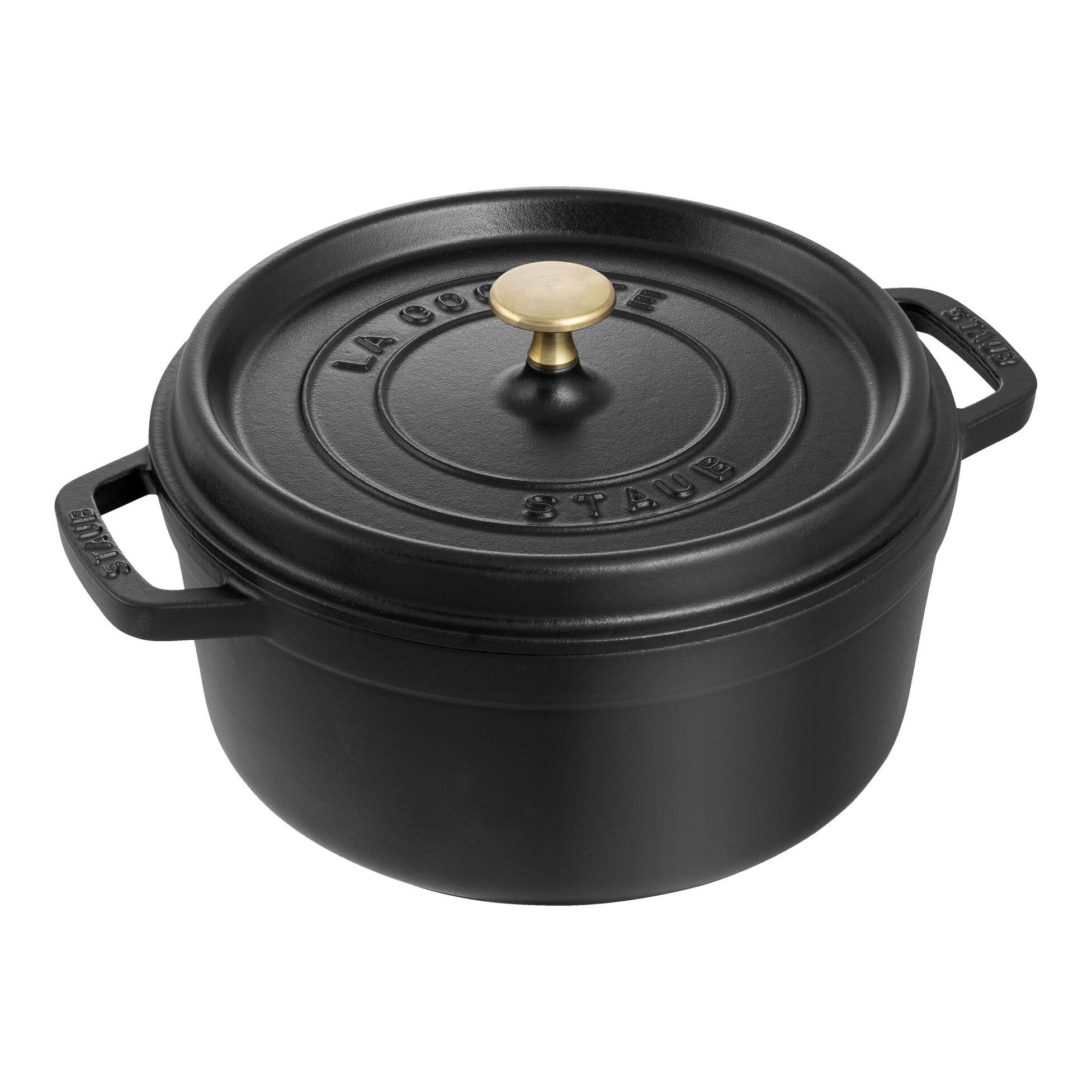 Staub Braadpan - Rond - 26 cm - Zwart - Gietijzer