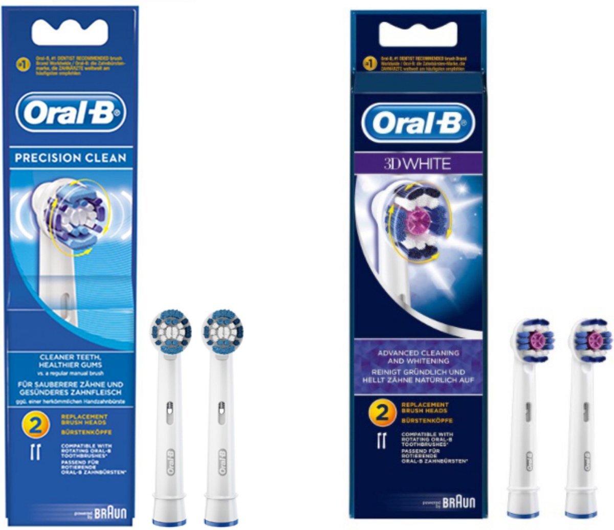 Oral-B ORAL-B - Opzetborstels - PRECISION CLEAN+3D WHITE - Elektrische tandenborstel borsteltjes - Voor een stralend gebit - COMBIDEAL